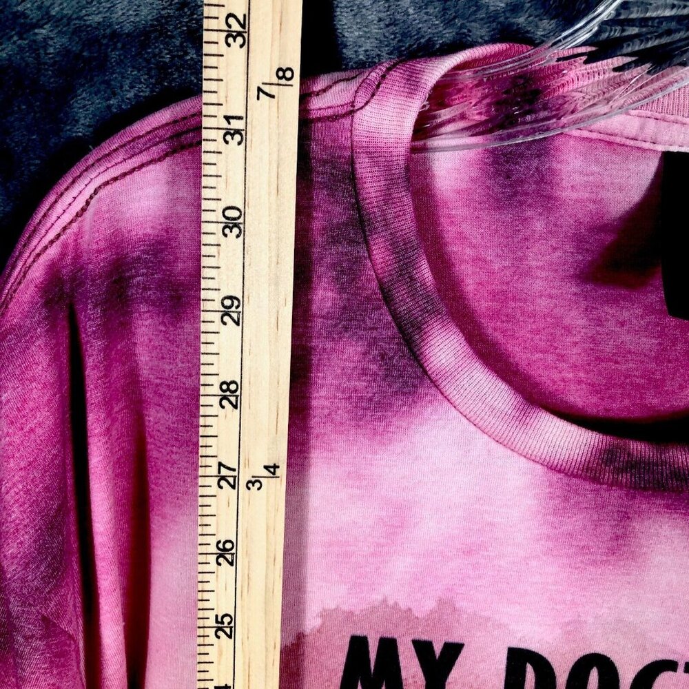 Graphic T Shirts Woman's Funny My Doctor Says I Need Glasses Fun Wine Shirt L - Picture 4 of 8